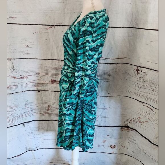 Diane Von Furstenberg Oletta Silk Faux Wrap Jersey Size 6 - Picture 4 of 7